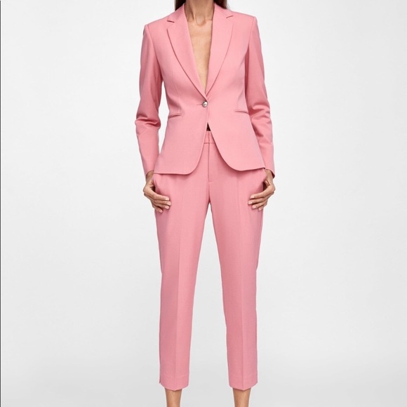 Zara Jackets & Blazers - Zara pink pant suit